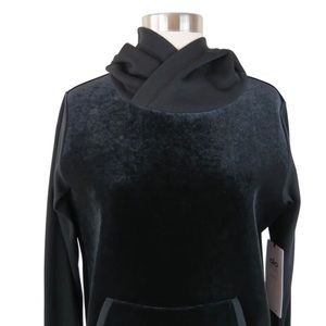 ALO Velour rib knit luxe hoodie